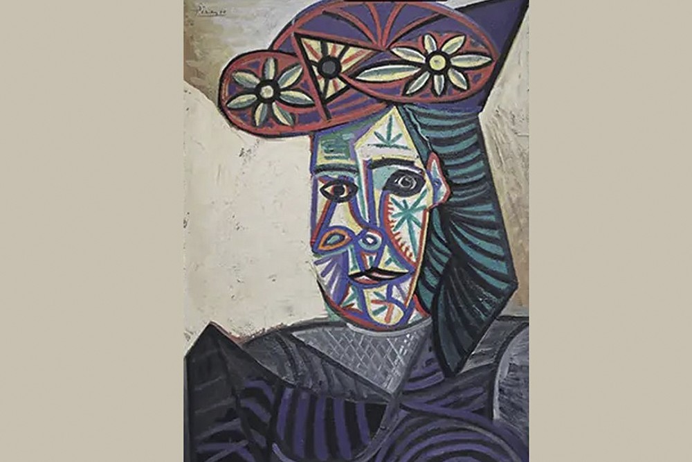 Pablo Picasso: "Çiçekli Şapkalı Kadın, Dora Maar" 1943