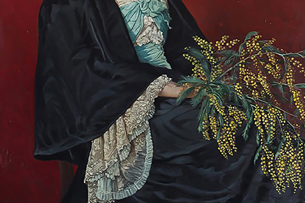 Mimozalı Kadın detay